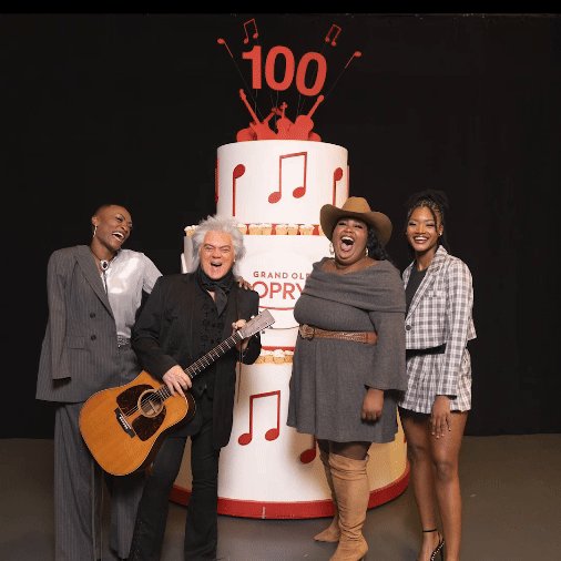 Performers celebrating the 100th birthday of the Grand Ole Opry!