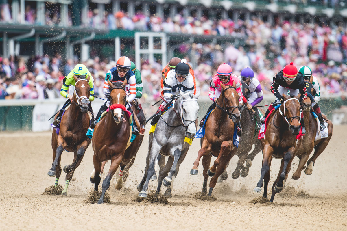 Kentucky Derby Horses out of the gate!