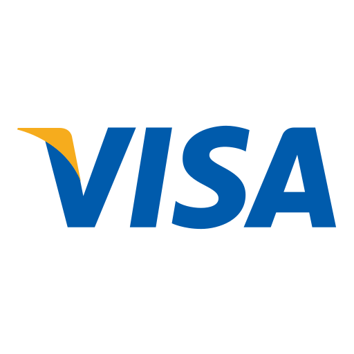 A Visa credit card payment acceptance logo